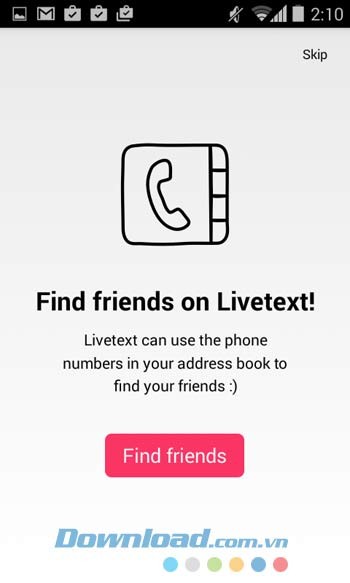 Tìm kiếm bạn bè trên Yahoo Livetext