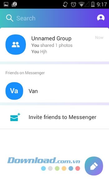 Màn hình chính của Yahoo Messenger