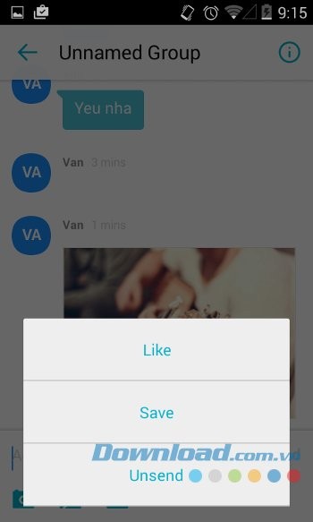Các nút tùy chọn của Yahoo Messenger