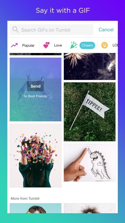 Nói chuyện sinh động hơn với ảnh GIF