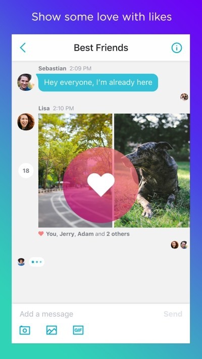 Like ảnh bạn bè trên Yahoo Messenger