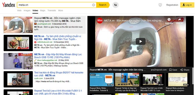 Tìm kiếm video nhanh chóng