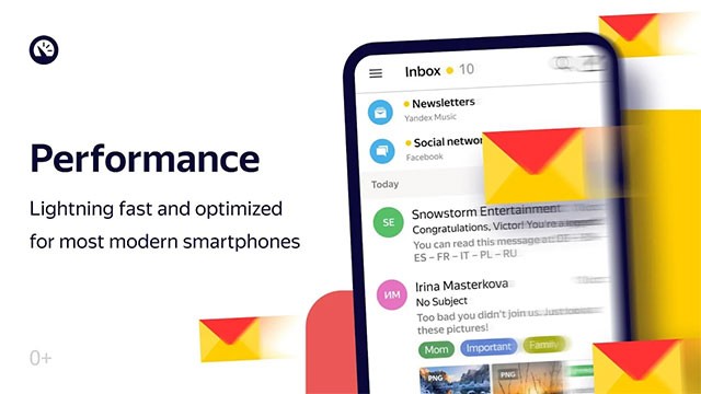 Yandex.Mail for Android là ứng dụng quản lý Email nhanh, mạnh mẽ