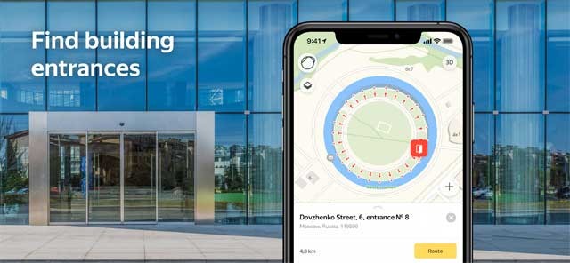 Tìm kiếm lối đi vào các tòa nhà