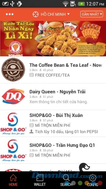 Tìm kiếm món ăn