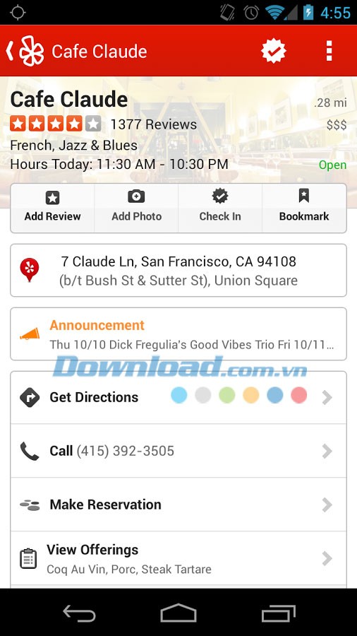 Yelp for Android