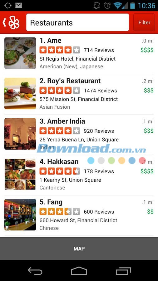 Yelp for Android