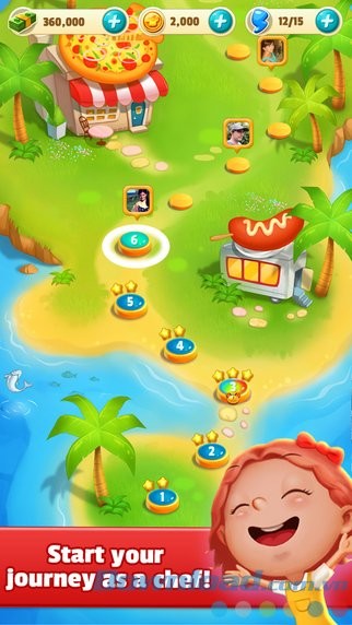 Bản đồ game Yes Chef!