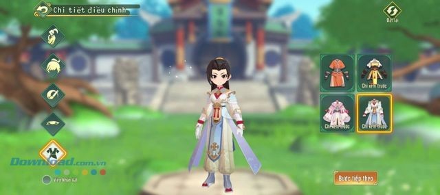 Tự tay tùy chỉnh ngoại hình nhân vật khi khởi tạo như kiểu tóc, khuôn mặt, đôi mắt,…