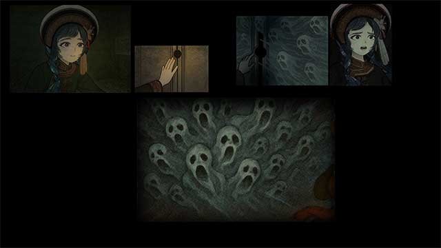 Hình minh họa sống động gợi tả một câu chuyện đen tối và ám ảnh