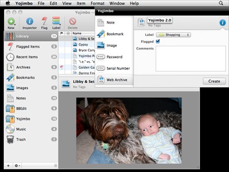 Yojimbo for Mac OS X