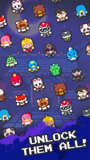 Mở khóa hơn 20 nhân vật trong Yokai Dungeon