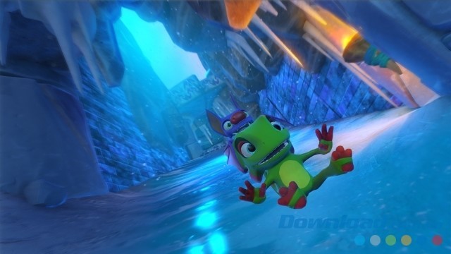 Vượt qua các địa điểm băng giá trong game hành động phiêu lưu mới Yooka-Laylee cho máy tính, Mac và Linux