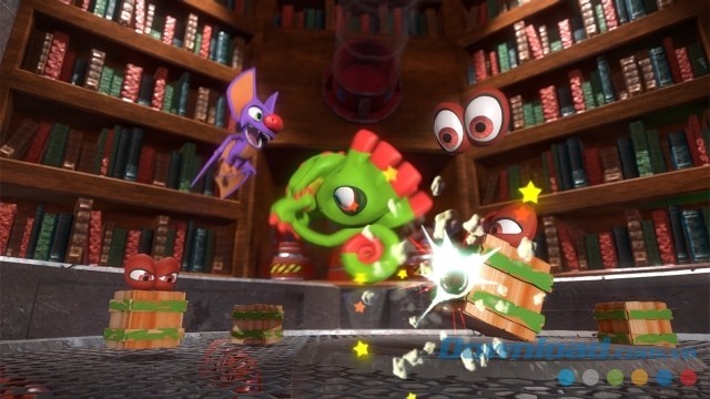 Học cách thực hiện động tác khác nhau trong game hành động phiêu lưu mới Yooka-Laylee cho máy tính, Mac và Linux