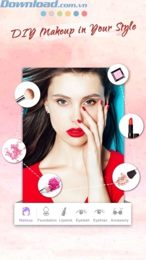 Chỉnh sửa và trang điểm khuôn mặt theo ý thích