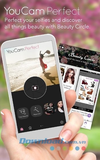 Chỉnh sửa ảnh đơn giản với YouCam Perfect