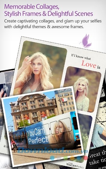 Tạo ảnh ghép nhanh chóng với YouCam Perfect