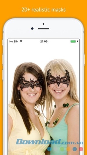 Hơn 20 loại mặt nạ y hệt thực tế trong Youmask cho iOS