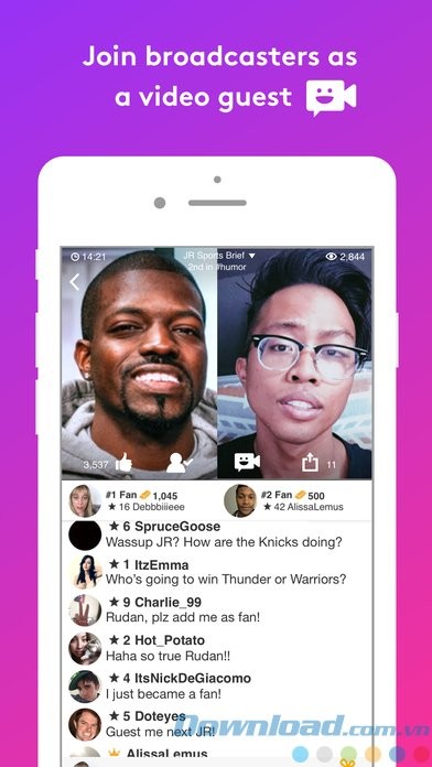 Xem bình luận và Like