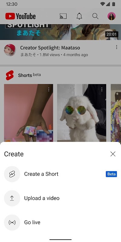Tạo video Youtube Shorts