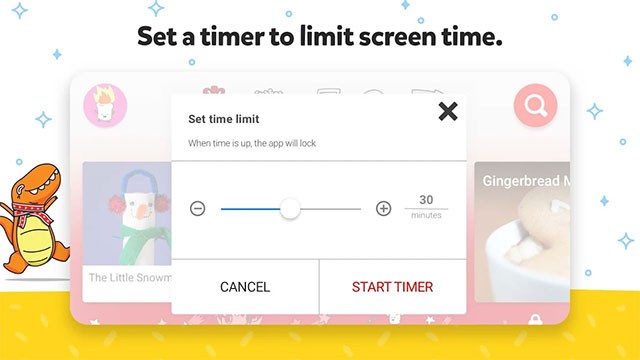 Thiết lập thời gian giới hạn để trẻ xem video