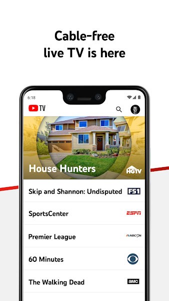 Xem TV trên YouTube TV
