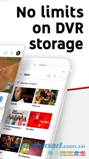 YouTube TV cho iOS không giới hạn lưu trữ