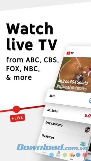 YouTube TV cho iOS xem tv trực tiếp trên iphone