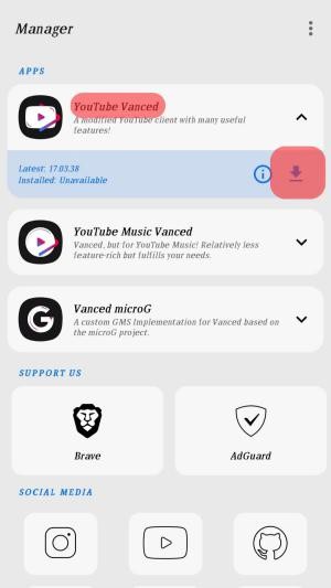 Tải Vanced Manager