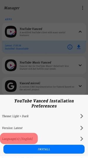 Tải Vanced Manager