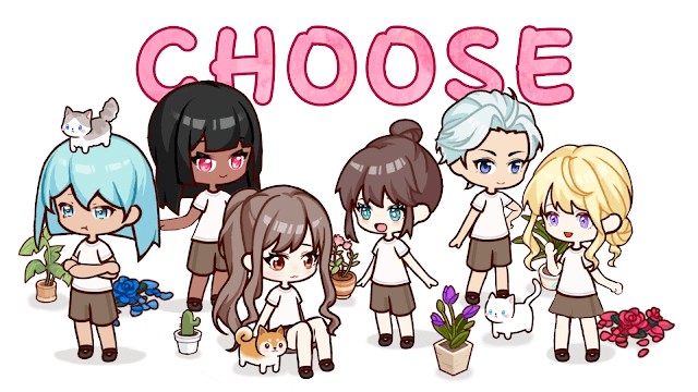 Chọn nhân vật của bạn trong game YOYO Decor: Doll Dress Up