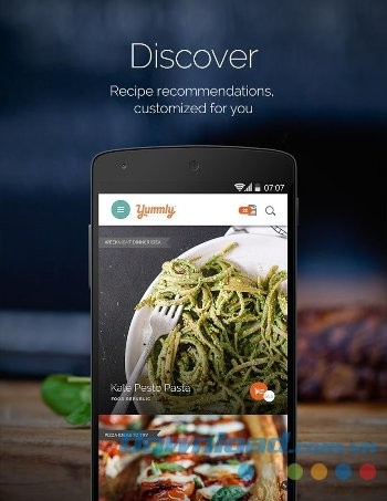 Khám phá nhiều món ăn ngon với Yummly