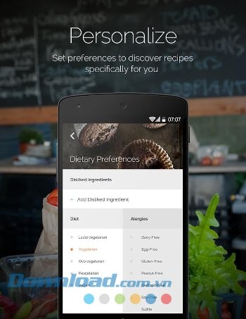 Những công thức nấu ăn chỉ dành cho riêng bạn với Yummly