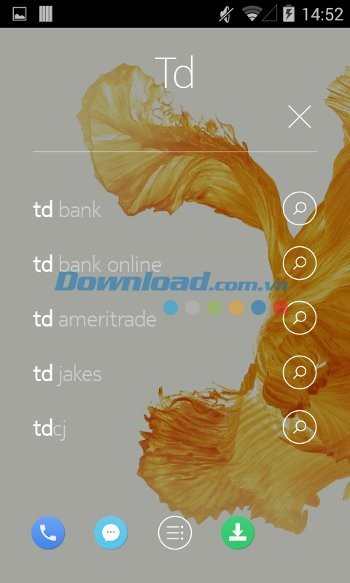 Nhập ký tự để tìm kiếm mọi thứ với Z Launcher