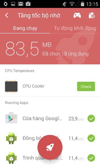 Tính năng tăng tốc RAM của Z Speed +