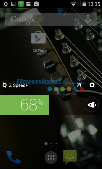 Z Speed + hỗ trợ widget trên màn hình chủ