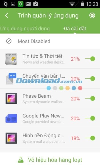 Module quản lý ưng dụng của Z Speed +