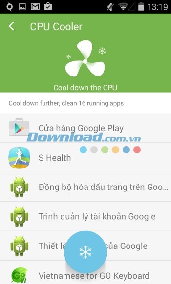 Tính năng CPU Cooler của Z Speed +