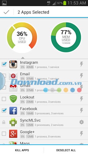 Zapper Task Killer for Android