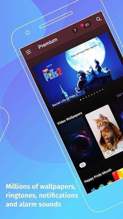 Tải hình nền cho Android với ZEDGE cho Android