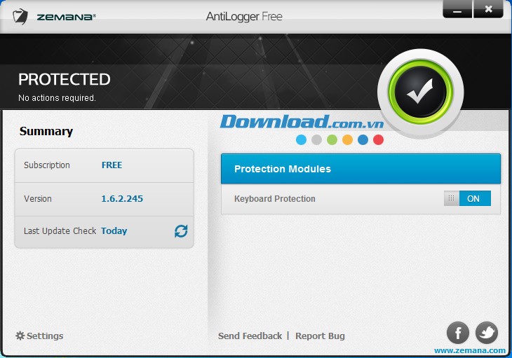 Zemana AntiLogger Free phiên bản mới nhất