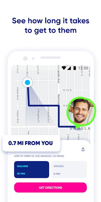 Zenly for Android giúp tính toán thời gian gặp nhau