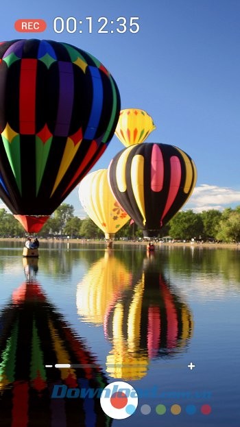 Giao diện ứng dụng ZenWatch Remote Camera