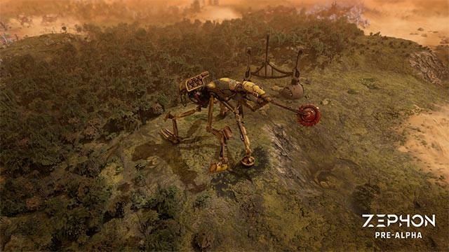 Chơi game ZEPHON và đối phó với nhiều loại kẻ thù gồm quái vật tương lai, sinh vật đột biến, robot, alien...