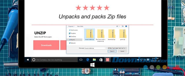 Nén và giải nén các tập tin bằng ứng dụng Zip Opener cho máy tính & Windows Phone