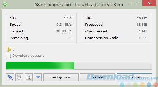 Nén file với Zipware