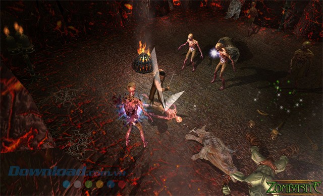 Chiến đấu với zombie trong game nhập vai hành động Zombasite