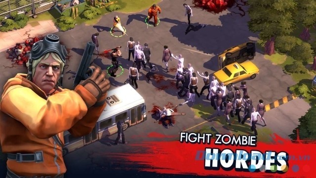 Tiêu diệt lũ zombie xuất hiện trong game chiến thuật Zombie Anarchy cho máy tính và Windows Phone