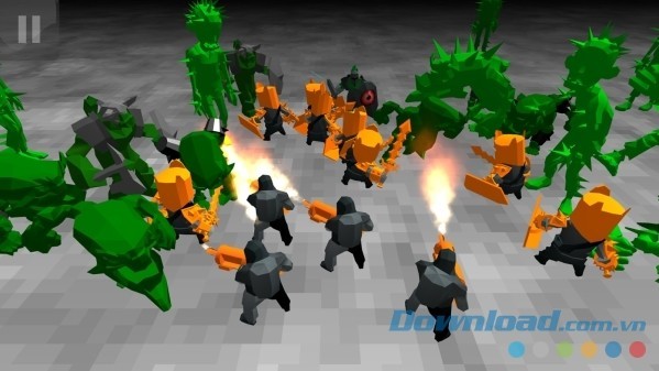 Game hành động tiêu diệt zombie miễn phí Zombie Battle Simulator cho Android