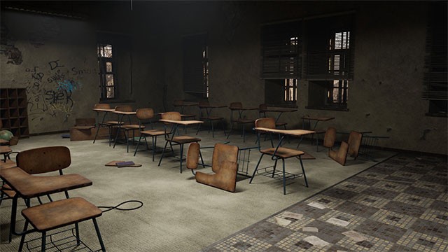 Môi trường chơi game Zombie Carnage II khá đa dạng, bao gồm cả trong nhà lẫn ngoài trời